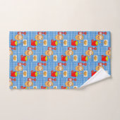 Potato French Fries Blue Hands Bathroom Towel sets Bad Handdoek (Handdoek)