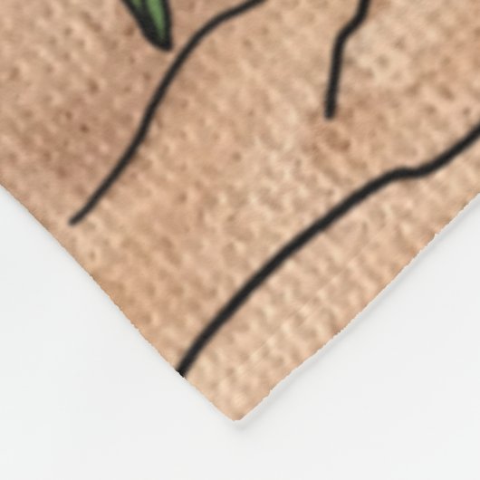 Potato Harvest Cats Fleece Deken (Hoek)