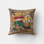 Potato Harvest Cats Kussen (Achterkant)