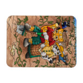 Potato Harvest Cats Magnet Magneet (Horizontaal)