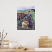 Potato Harvesters Elin Danielson-Gambogi 1893 Poster (Keuken)