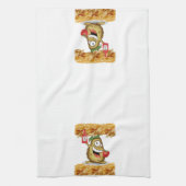 Potato Ketchup Fries White Kitchen Hand Towel Theedoek (Verticaal)