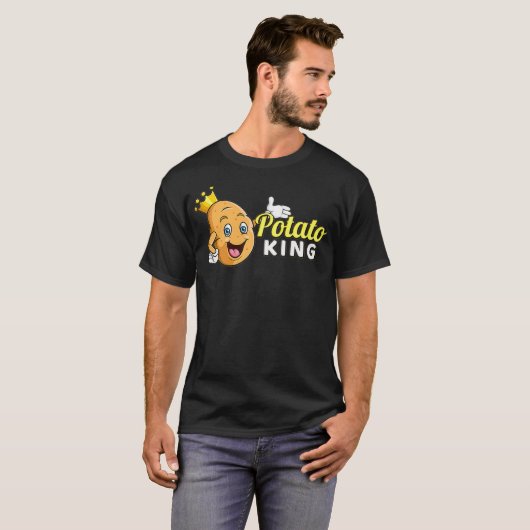 Potato King Potato Fries Lover Hash Brown T-shirt (Voorkant volledig)