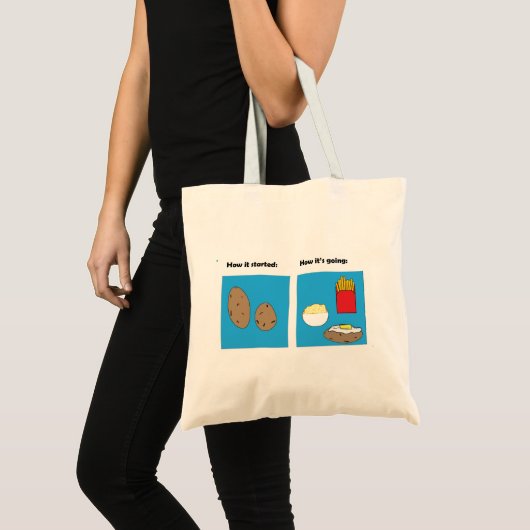 Potato meme tote bag (Voorkant (product))