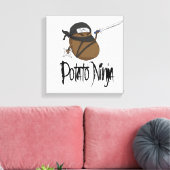 Potato Ninja Canvas Afdruk (Insitu (Woonkamer))