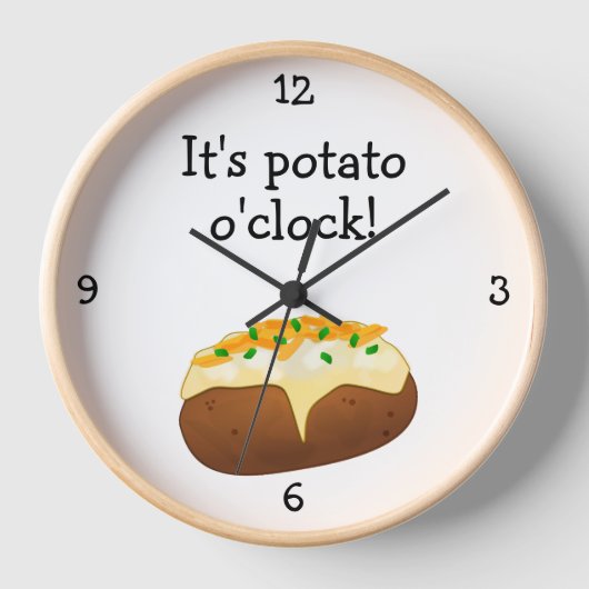 Potato O'Clock grappig eten getiteld Grote klok (Voorkant)