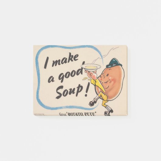 Potato Pete maakt een goede soep Post-it® Notes (Voorkant)