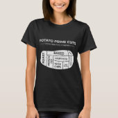 Potato Prime Cuts Funny Vegan T-shirt (Voorkant)