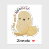 Potato Pun: Chip Chip Hooray Sticker (Vel)