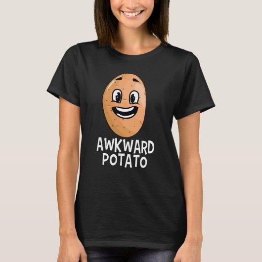 Potato Root Vegetable Vegan Vegetarian Awkward T-shirt (Voorkant)