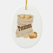 Potato Sack Keramisch Ornament (Voorkant)