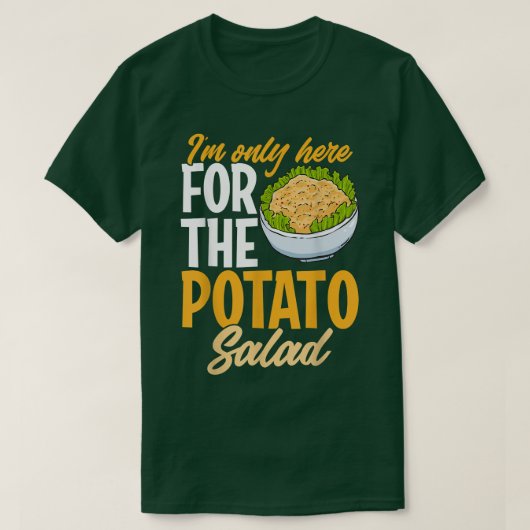 Potato Salad houdt van Foodie Vegan Humor Funny Di T-shirt (Design voorkant)