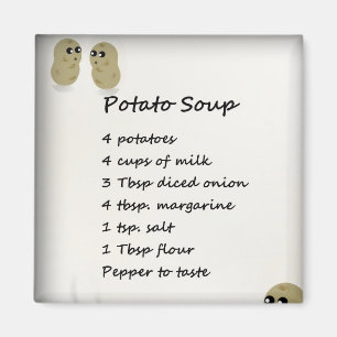 Potato Soup Recipe Magnet