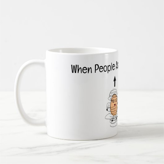 Potato Spin Mugg: Physics, Quantum Spin Koffiemok (Links)