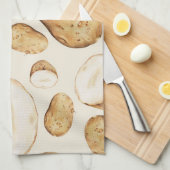 Potato Spud Pattern Theedoek (Quarter Fold)