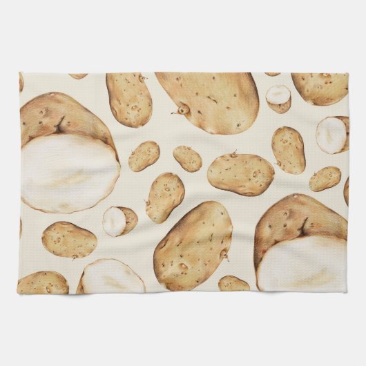 Potato Spud Pattern Theedoek (Horizontaal)