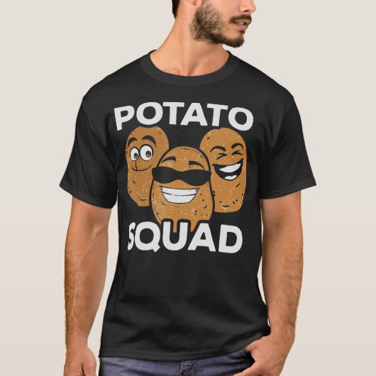 Potato Squad Cute Funny Potato Lover Gift T-shirt (Voorkant)