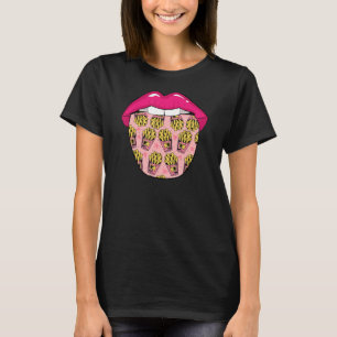 Potato Tongue Fast Food Chips French Fries T-shirt
