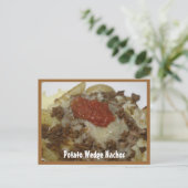 Potato Wedge Nachos Recipcard Briefkaart (Staand voorkant)