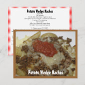 Potato Wedge Nachos Recipcard Briefkaart (Voorkant / Achterkant)
