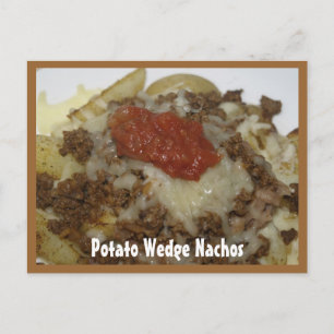 Potato Wedge Nachos Recipcard Briefkaart