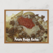 Potato Wedge Nachos Recipcard Briefkaart (Voorkant)
