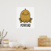 Potatoad Funny Potato Toad Pun Poster (Keuken)