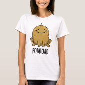 Potatoad Funny Potato Toad Pun T-shirt (Voorkant)