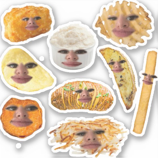 Potatocore nikki sticker (Voorkant)