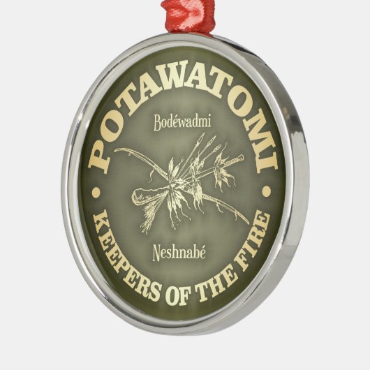 Potawatomi Metalen Ornament (Links)