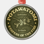 Potawatomi Metalen Ornament (Voorkant)