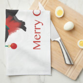 Potbellied Pig Merry kerstdesign Theedoek (Quarter Fold)