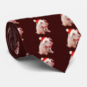 Potbelly Pig Holiday Apparel Stropdas (Opgerold)