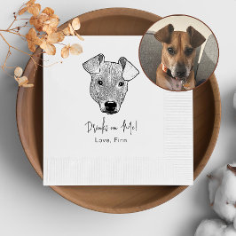 Potcake Dog gepersonaliseerde Drink op mij Servet