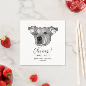 Potcake Hond Gepersonaliseerd Cheers Servetten (Insitu)