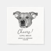 Potcake Hond Gepersonaliseerd Cheers Servetten (Voorkant)