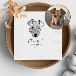 Potcake Hond Gepersonaliseerd Cheers Servetten