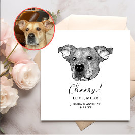 Potcake Hond Gepersonaliseerd Cheers Servetten