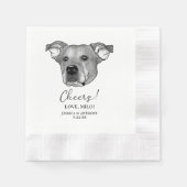 Potcake Hond Gepersonaliseerd Cheers Servetten (Voorkant)