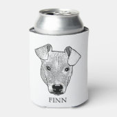 Potcake hond gepersonaliseerde hand tekening blikjeskoeler (Blikje Voorkant)