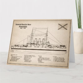 Potemkin - Schip Blauwdruk Plannen SD Bedankkaart