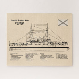 Potemkin - Schip Blauwdruk Plannen SD Legpuzzel