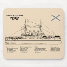 Potemkin - Schip Blauwdruk Plannen SD Muismat