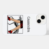 Poten Art Deco Vrouwen Windhond Whippet Hond R Case-Mate iPhone Case (Achterkant (horizontaal))