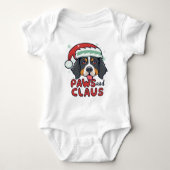 Poten en Claus - Kerstmis Berner Hond Romper (Voorkant)