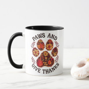 Poten en Dank Dog Dankdag Herfst Mok
