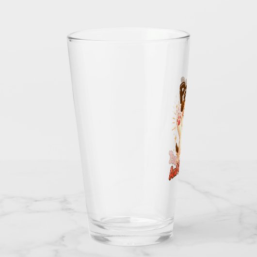 Poten en reflecteren Schattigee hond Glas (Rechts)