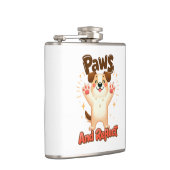 Poten en reflecteren Schattigee hond Heupfles (Rechts)