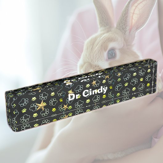 poten en sterren naambordje