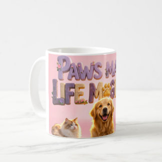Poten, Mooie Hond Kat Puppy Huisdier Liefhebber Koffiemok